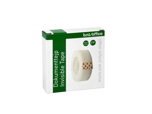Dokumenttape 33m x 19mm æske - (12 stk.)