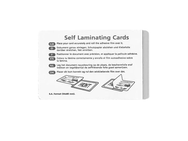 Selvlamineringslommer 54x86 10 stk