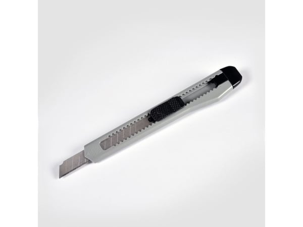 Hobbykniv 9 mm låsbar grå - (50 st.)