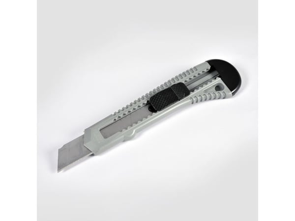 Hobbykniv 18 mm låsbar grå - (25 stk.)