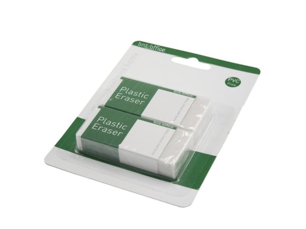 Viskelæder 60x26x10mm Hvid 2 Pakke - (20 stk.)