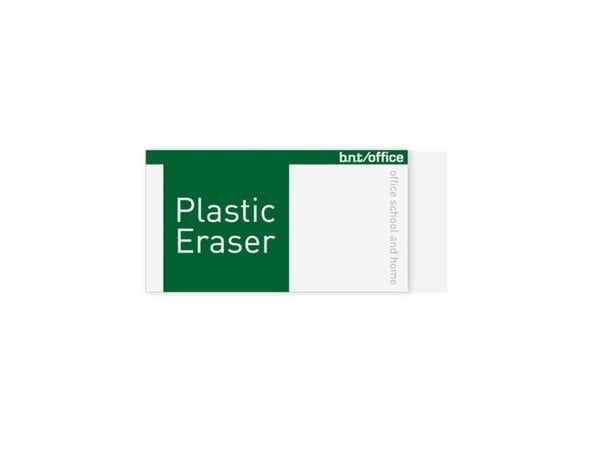 Viskelæder 60x26x10mm Hvid 2 Pakke - (20 stk.)