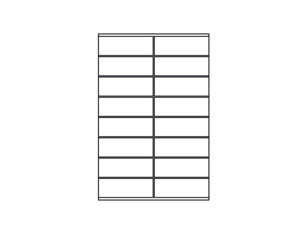 Kop/Laseretiketti 105x36mm 2gre - (100 kpl pr. )