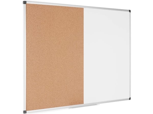 Ilmoitustaulu Combi Whiteboard/Korkki 120x90cm