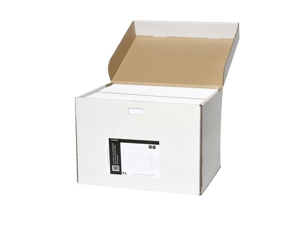 Kuverter C4P med Rude Peel & Seal 500 stk Hvide