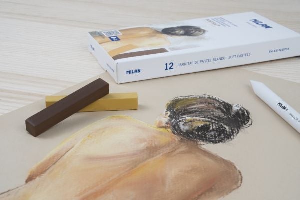 Milan Art 12 kpl pehmeät pastellit muotokuva