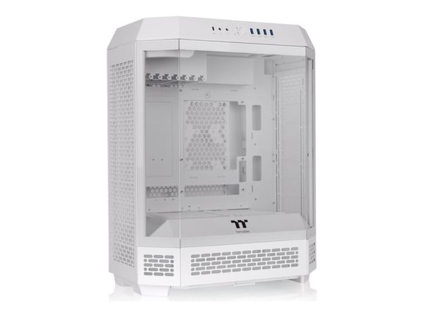 Thermaltake The Tower 600 - Mid tower - ATX - sidepanel med vindu (herdet glass) - ingen strømforsyning (PS/2) - snø - USB/lyd
