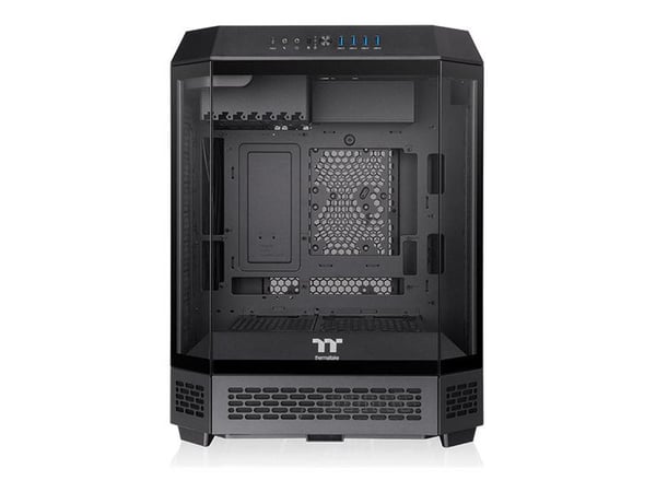 Thermaltake The Tower 600 - Mid tower - ATX - sidepanel med vindu (herdet glass) - ingen strømforsyning (PS/2) - svart - USB/lyd