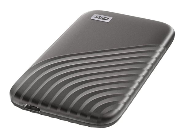 WD My Passport SSD WDBAGF0040BGY - SSD - salattu - 4 TB - ulkoinen (kannettava) - USB 3.2 Gen 2 (USB-C-liitin) - 256-bittinen AES - harmaa