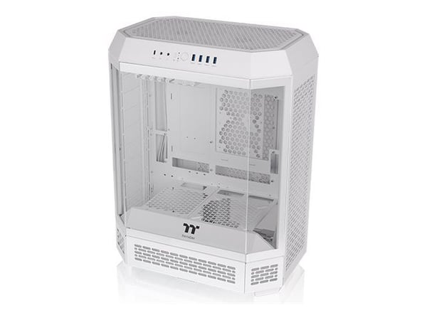 Thermaltake The Tower 600 - Mid tower - ATX - genomskinlig sidopanel (härdat glas) - ingen strömförsörjning (PS/2) - snö - USB/ljud