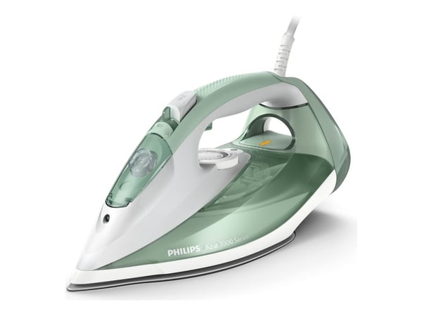 Philips Azur 7000 Series DST7012 - Ångstrykjärn - sula SteamGlide Plus - 2600 W - grön/grå