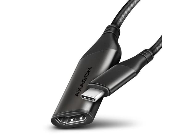 Axagon RVC-HI2M, 0,25 m, USB Type-C, HDMI, Uros, Naaras, Suora