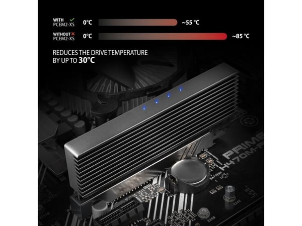 AXAGON PCEM2-XS - Diskkontroller - M.2 - M.2 NVMe Card - PCIe 5.0 x16