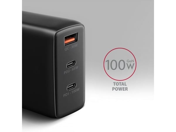 Axagon ACU-DPQ100, Sisätila, AC, 4,5 V, musta