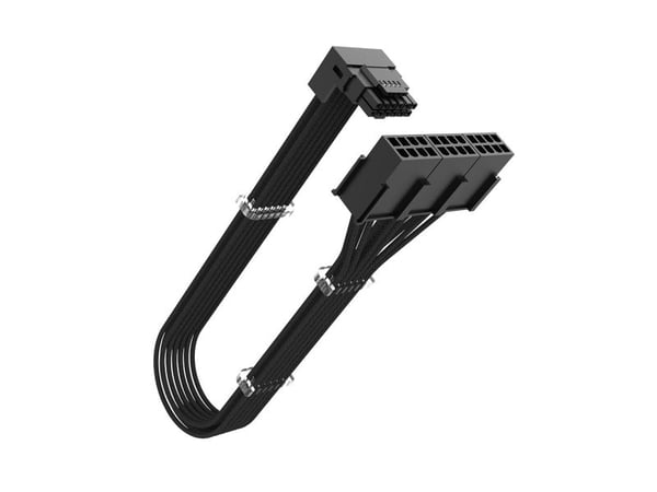 Akasa G-Nexus PX24 - Strømforlengelseskabel - 12+4-stifts PCI Express 5.0 strøm (hann) vinklet til 8-stiftskontakt (hunn) rett - 30 cm