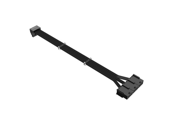 Akasa G-Nexus PX24 - Strømforlengelseskabel - 12+4-stifts PCI Express 5.0 strøm (hann) vinklet til 8-stiftskontakt (hunn) rett - 30 cm