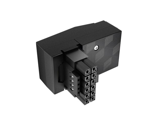Akasa G-Nexus P16 - Skjøteledningsadapter - 12+4-stifts PCI Express 5.0 strøm (hann) vinklet til 12+4-stifts PCI Express 5.0 strøm (hunn) rett