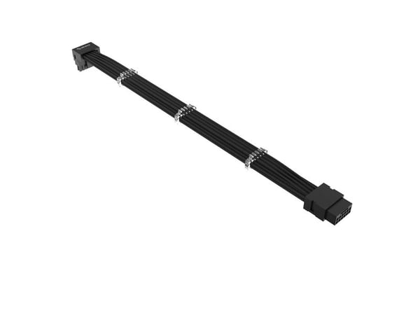 Akasa G-Nexus P16 - Strømforlengelseskabel - 12+4-stifts PCI Express 5.0 strøm (hann) vinklet til 12+4-stifts PCI Express 5.0 strøm (hunn) rett - 3...