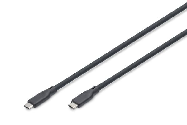 DIGITUS - USB-kabel - USB-C (hann) til USB-C (hann) - USB 3.1 - 50 cm - 10 Gbps SuperSpeed+ - svart