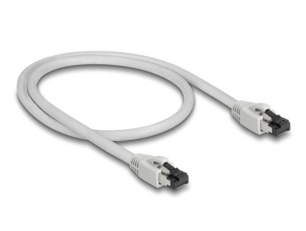 DeLOCK 80557, 0,5 m, Cat8.1, S/FTP (S-STP), RJ-45, RJ-45, harmaa