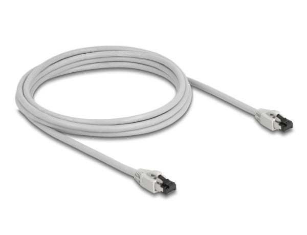 DeLOCK 80561, 3 m, Cat8.1, S/FTP (S-STP), RJ-45, RJ-45, harmaa