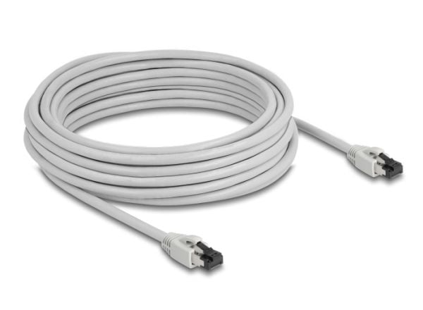 DeLOCK 80564, 10 m, Cat8.1, S/FTP (S-STP), RJ-45, RJ-45, harmaa