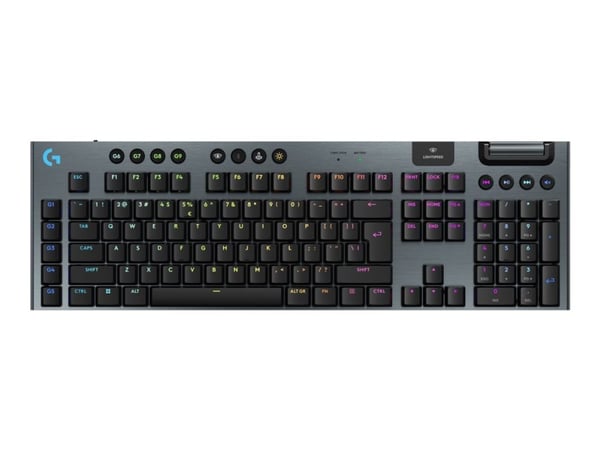 Logitech G G915 X - Tastatur - LIGHTSPEED - bakgrunnsbelyst - trådløs - Bluetooth 5.0, 2.4 GHz, USB - QWERTY - US International - tastsvitsj: GL Ta...