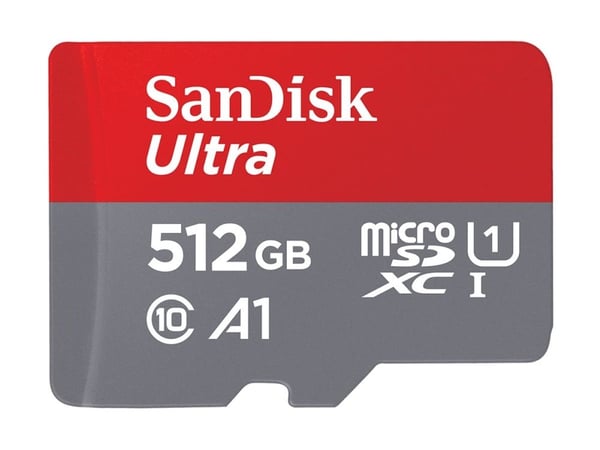 SanDisk Ultra - Flashminnekort (microSDXC til SD-adapter inkludert) - 512 GB - A1 / UHS Class 1 / Class10 - microSDXC UHS-I