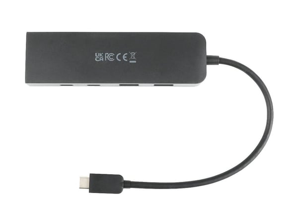 V7 V7UCRJ25GHUB-BLK - Nettverks/USB-adapter - USB-C 3.2 Gen 2 - 2.5GBase-T x 1 + USB 3.2 Gen 2 x 2 + USB-C 3.2 Gen 2 with Power Delivery x 1 - svart