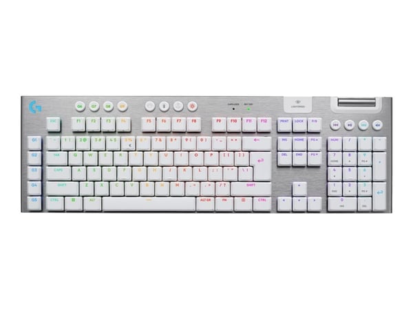 Logitech G G915 X - Tastatur - LIGHTSPEED - bakgrunnsbelyst - trådløs - Bluetooth 5.0, 2.4 GHz, USB - QWERTY - US International - tastsvitsj: GL Ta...