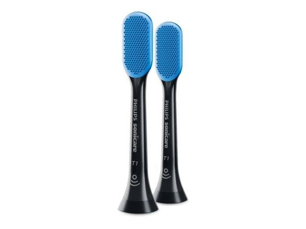 Philips Sonicare TongueCare+ HX8072 - Extra tandborsthuvud - till tandborste - svart (paket om 2)