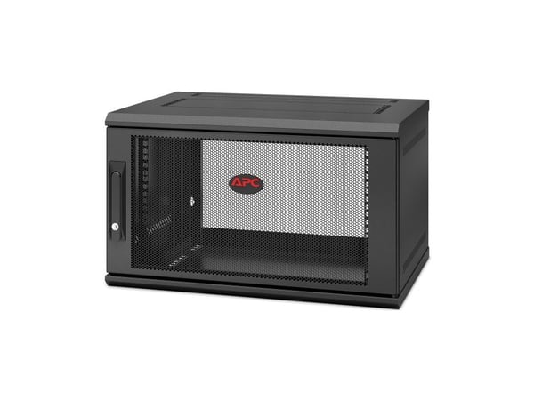 APC NetShelter WX AR106SH4 - Skap - veggmonterbar - svart - 6U - 19"