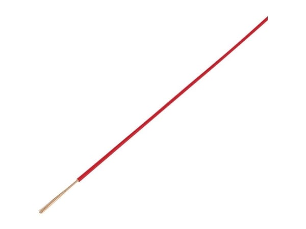 Conrad 606261, 2,5 mm², 2.9 mm, Punainen, -40 - 90 °C, 25 A, 10 m