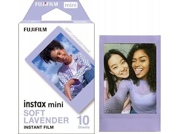 Fujifilm Instax Mini Soft Lavender - Värillinen pikafilmi - instax mini - ISO 800 - 10 valotusta