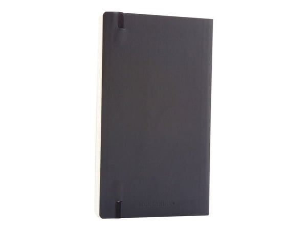 Moleskine Classic Large - Notisbok - 130 x 210 mm - 96 ark / 192 sider - elfenbenspapir - rutet - svart