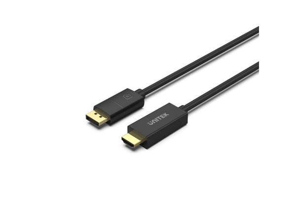 UNITEK CABLE ADAPTER DP 1.2 - HDMI, 4K 60HZ, 1,9M