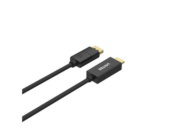 UNITEK CABLE ADAPTER DP 1.2 - HDMI, 4K 60HZ, 1,9M
