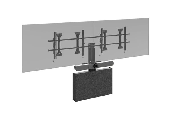 Chief FCASTC Fusion lagringsskap, med frontdeksel av akustisk filt, kompatibel med Chief Fusion: MSM1U, MSA1U,, MTM1U, MTA1U, LSM1U, LSA1U, LTM1U, ...