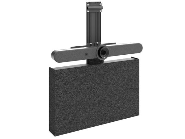 Chief FCASTC Fusion lagringsskap, med frontdeksel av akustisk filt, kompatibel med Chief Fusion: MSM1U, MSA1U,, MTM1U, MTA1U, LSM1U, LSA1U, LTM1U, ...