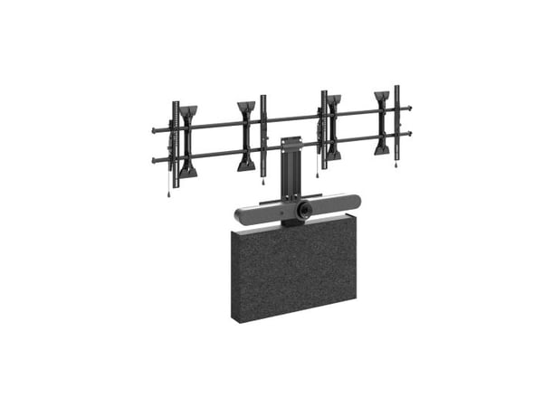 Chief FCASTC Fusion lagringsskap, med frontdeksel av akustisk filt, kompatibel med Chief Fusion: MSM1U, MSA1U,, MTM1U, MTA1U, LSM1U, LSA1U, LTM1U, ...