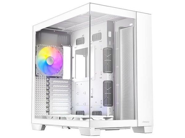 Antec Constellation Series C8 ARGB - FT gaming - utvidet ATX (E-ATX) - sidepanel med vindu (herdet glass) - ingen strømforsyning - hvit - USB/lyd