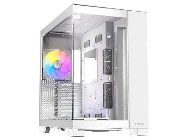 Antec Constellation Series C8 ARGB - FT gaming - utvidet ATX (E-ATX) - sidepanel med vindu (herdet glass) - ingen strømforsyning - hvit - USB/lyd