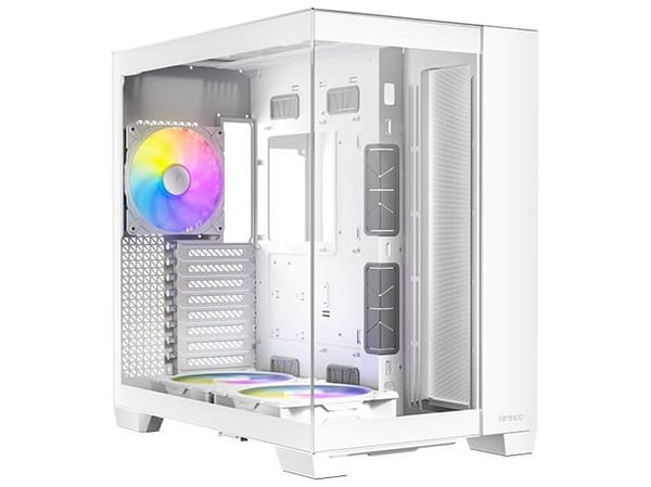 Antec Constellation Series C8 ARGB - FT gaming - utvidet ATX (E-ATX) - sidepanel med vindu (herdet glass) - ingen strømforsyning - hvit - USB/lyd
