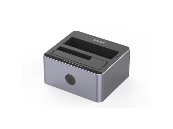 Unitek dokkingstasjon Unitek Disk kloningsstasjon 2 x SATA 2,5"/3,5" USB 5Gbps