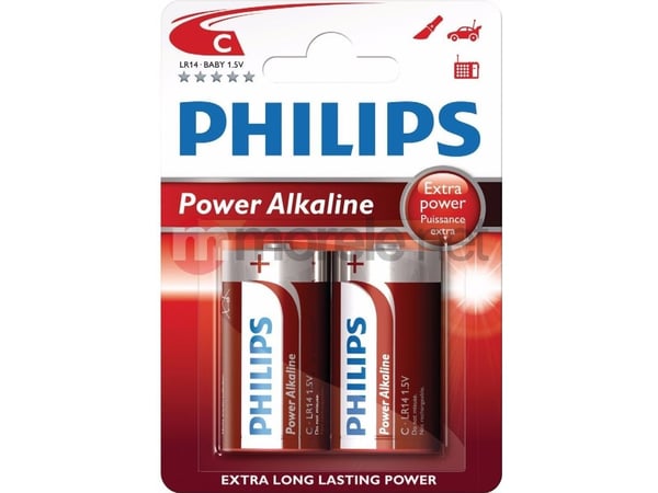 Philips Power Life LR14P2B - Batteri 2 x C - Alkalisk