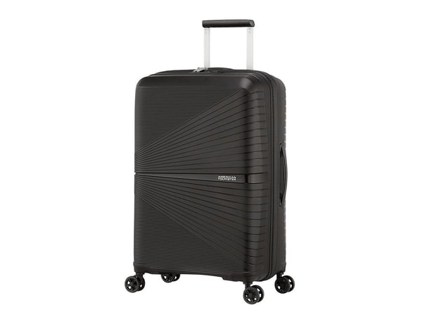 American Tourister AIRCONIC, Pyörivä, Musta, Keskikokoinen, Polypropeeni (PP), 4 renkaita, Pyörivä pyörä