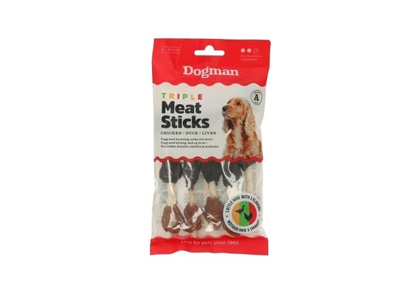 Dogman Triple Meat Sticks 5p 12,5cm 12,5cm
