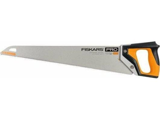 Fiskars Pro PowerTooth, Kaarisaha, Puu, Musta, Hopea, Keltainen, Musta, Keltainen, 55 cm, 0,9 mm