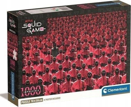Clementoni Impossible Squid Game, 1000 kpl, Televisio/Elokuvat, 18 vuosi/vuosia