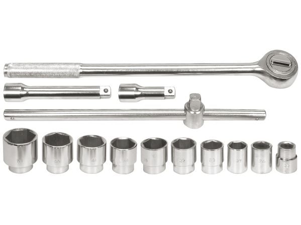 VOREL hylssats med 14 delar 3/4" 22-50 mm 58140